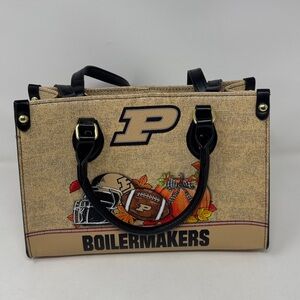 PURDUE BOILERMAKERS PURSE SHOULDER OR HANDBAG FOOTBALL UNIVERSITY